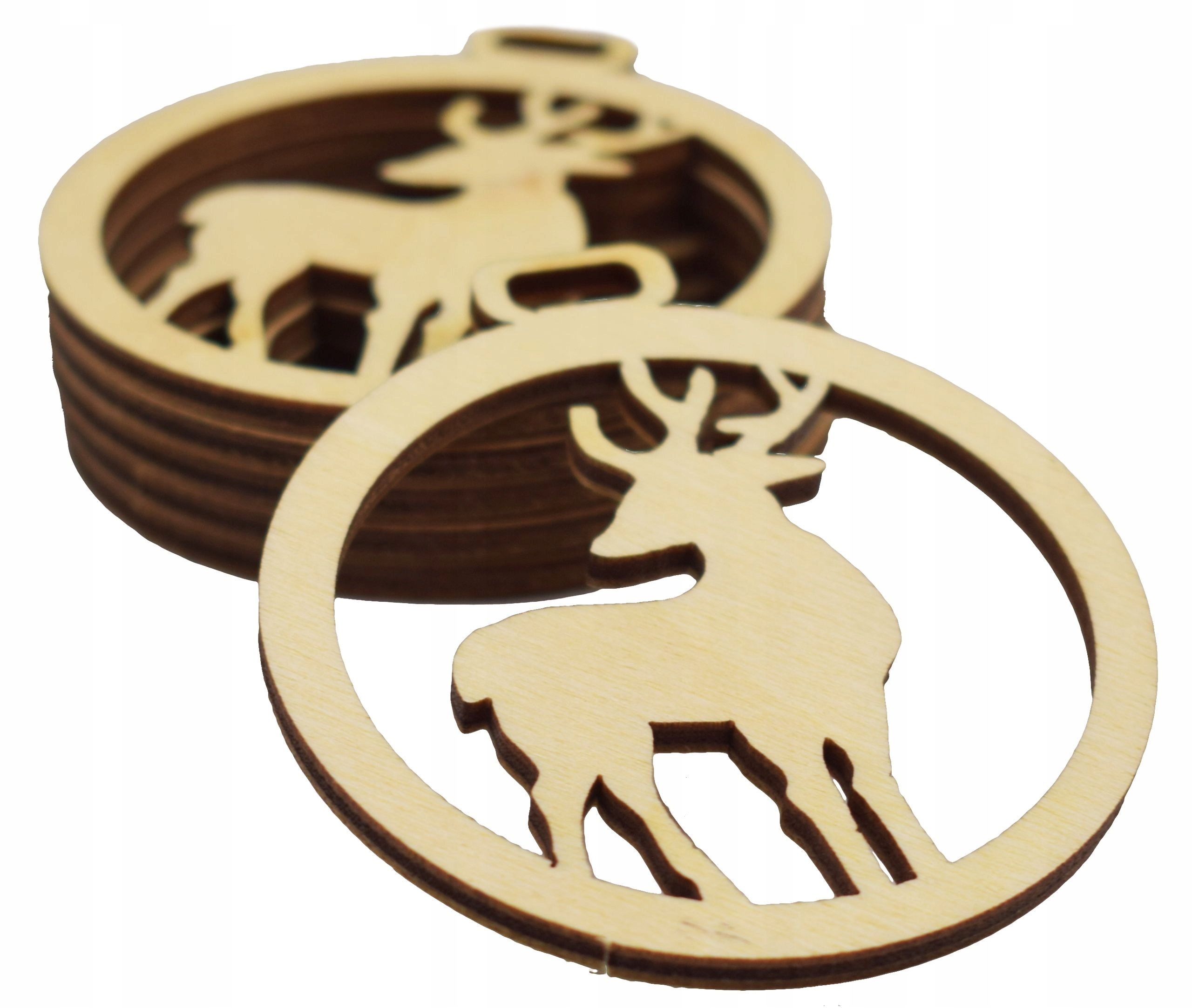 

Bombka choinkowa, dekoracja Renifer, 6 szt.