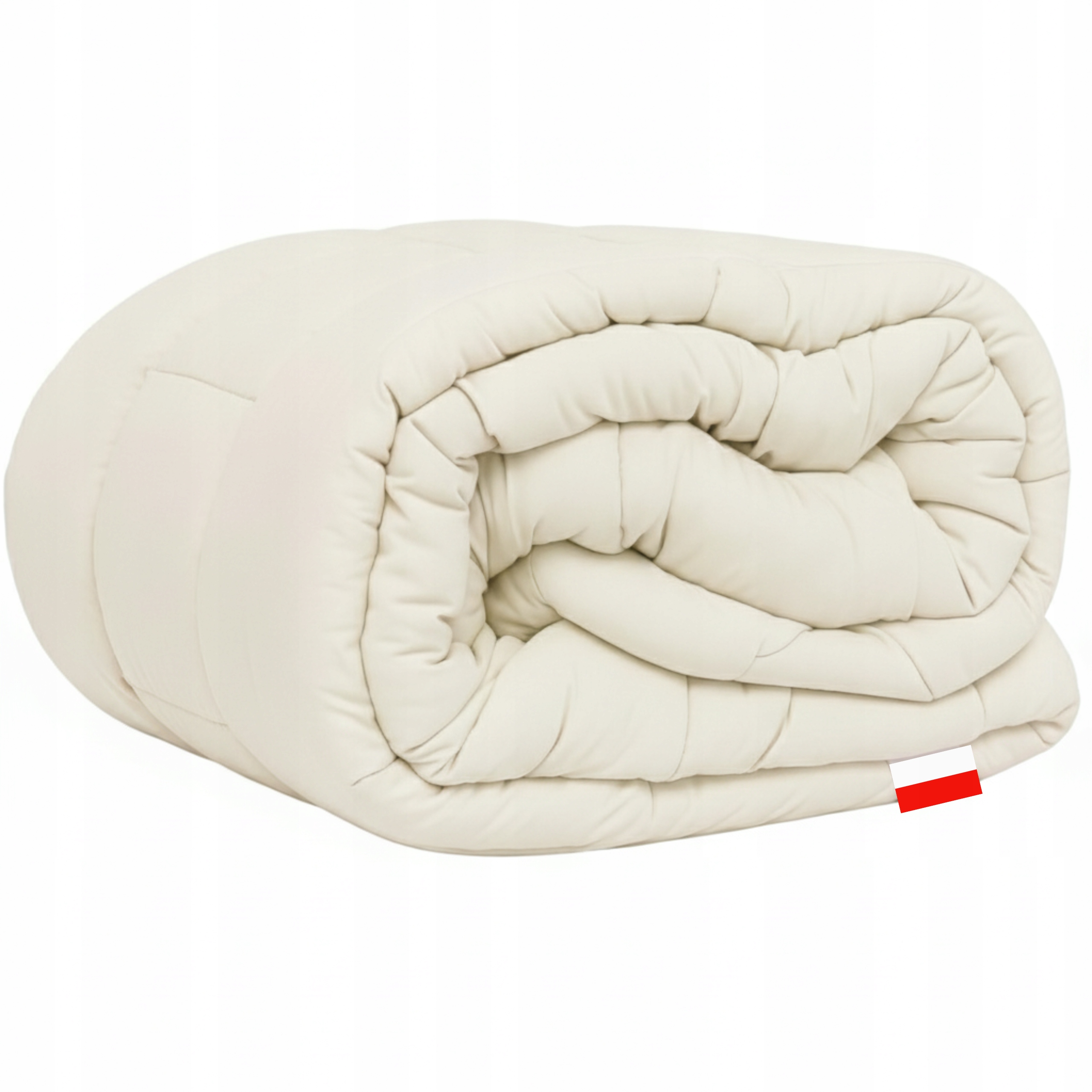 Přikrývka z ovčí vlny 140 x 200 cm teplá, silná, měkká, ovčí vlna Ecru Pl