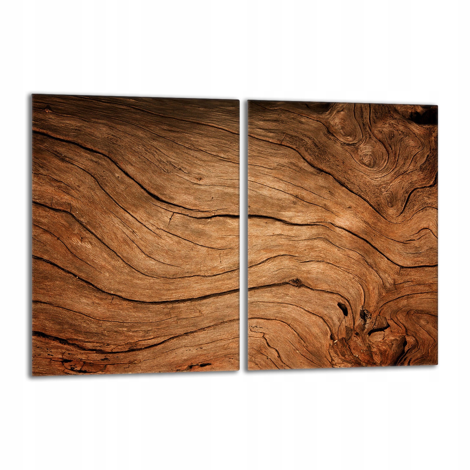 Skleněná ochranná deska na sporák 2x40x52 Dřevo Do Kuchyně