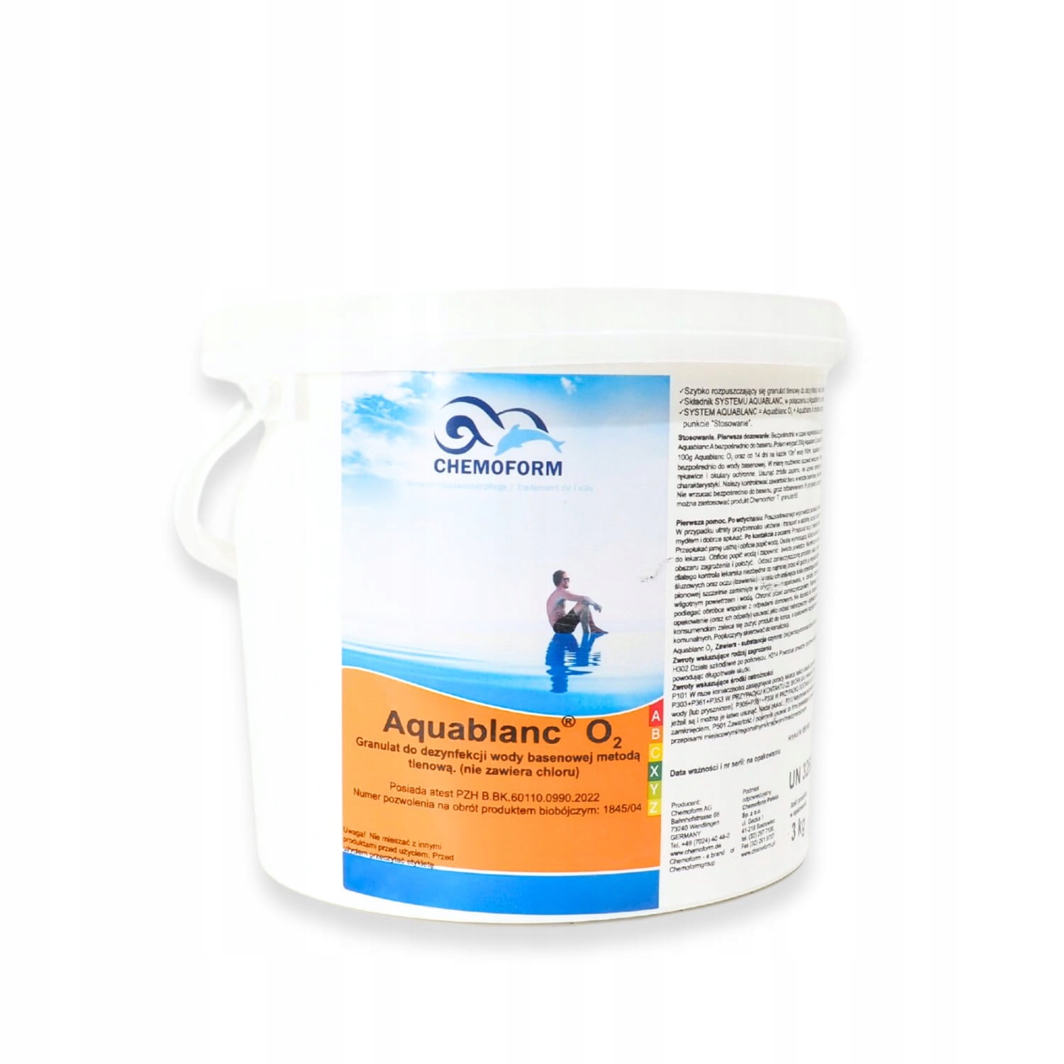 Chemoform Aquablanc O2 Granulat Aktywny Tlen 3KG granulat tlenowy do basenu