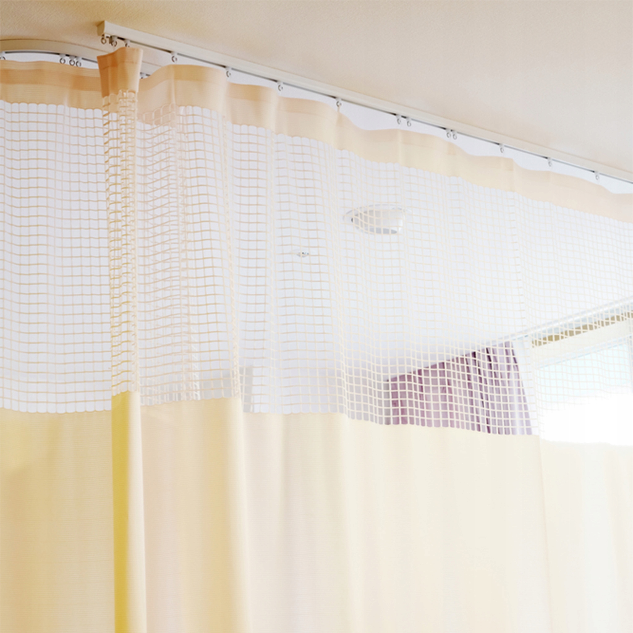 Akcesoria KS Suwak Wave Fala do szyn alu 1 metr. Kolor biały