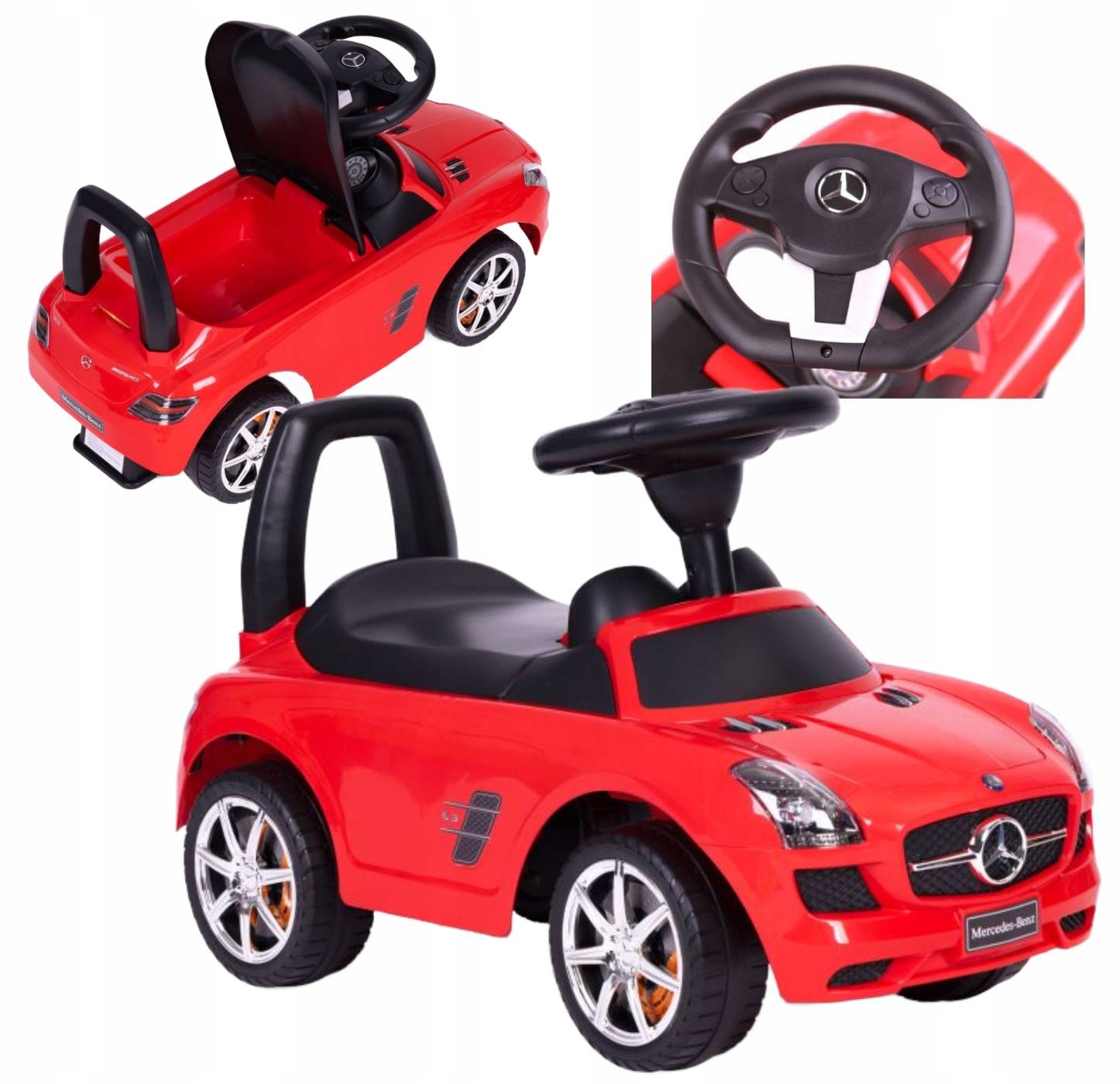 Jeździk Pchacz Autko Dla Dzieci Klakson MERCEDES Samochodzik