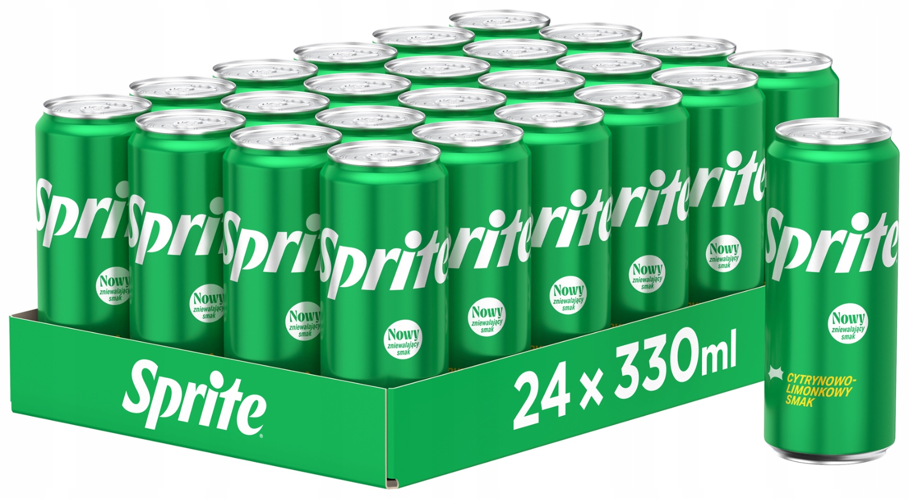 Levně Sprite Sycený nápoj 24 x 330 ml plechovka [kauce]