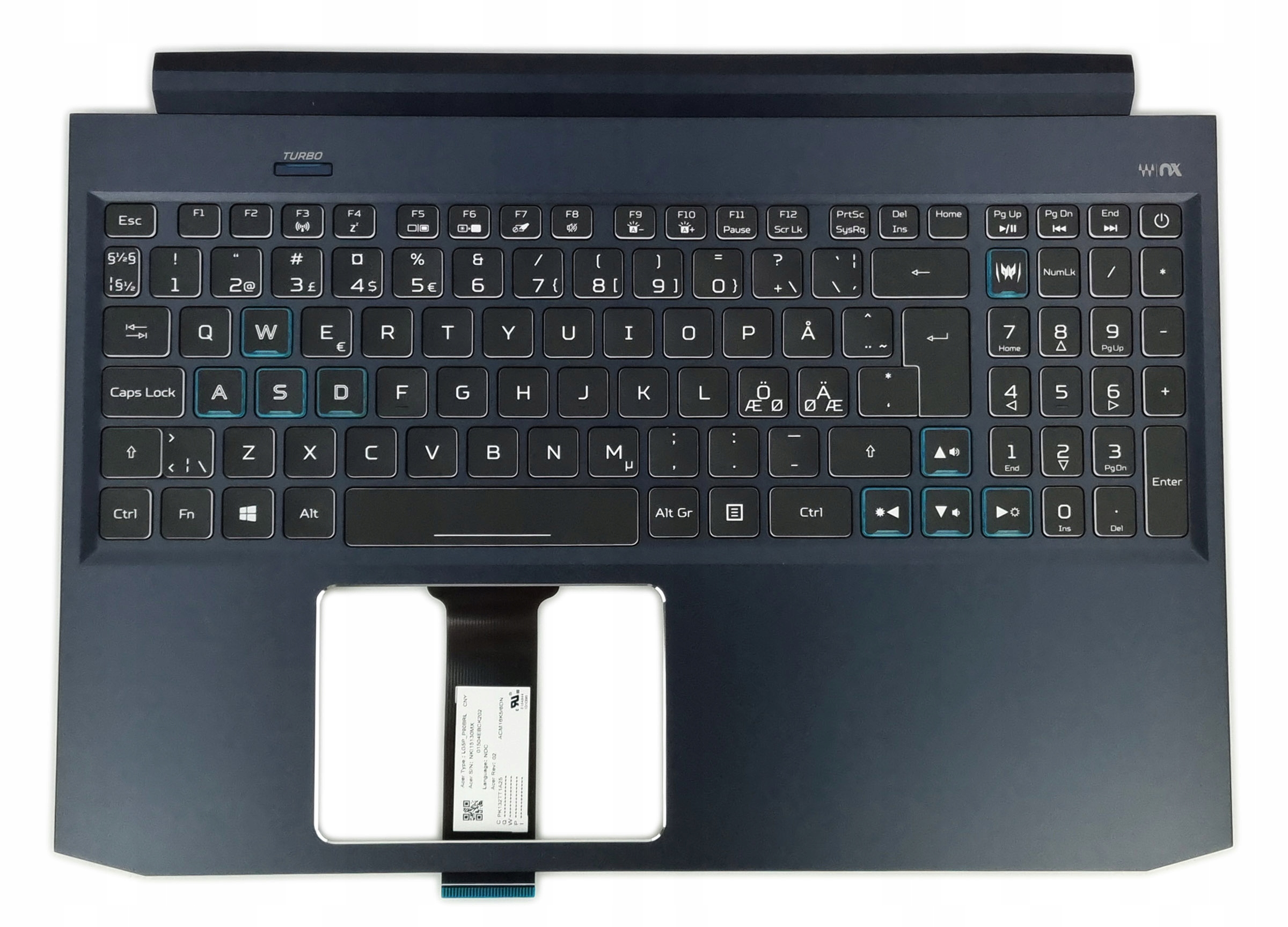 Nová Klávesnice Acer Predator Triton 300 PT315-51 Norská