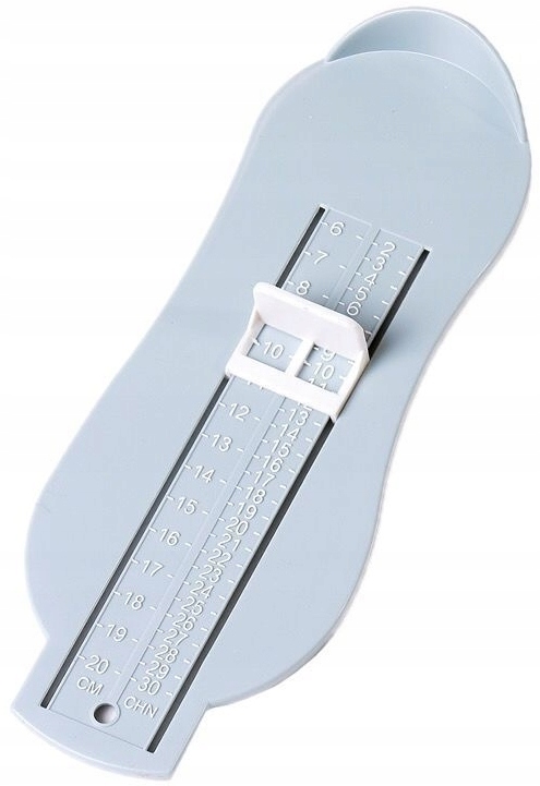 MIARKA DO POMIARU DŁUGOŚCI STOPY DZIECKA BUTÓW NIEBIESKA