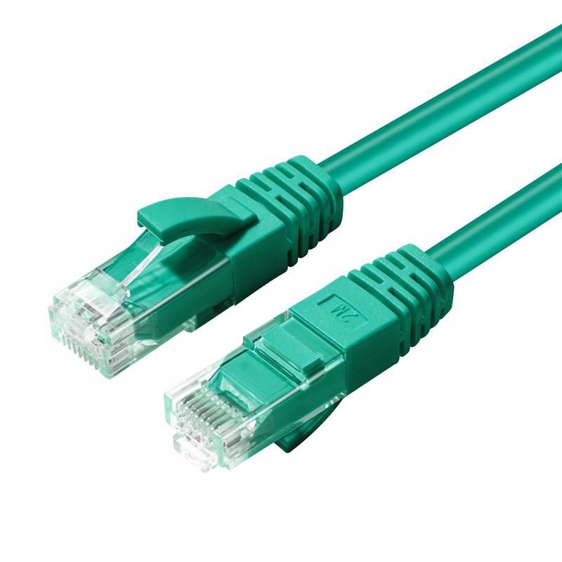MicroConnect U/UTP CAT6 0.5M Green LSZH