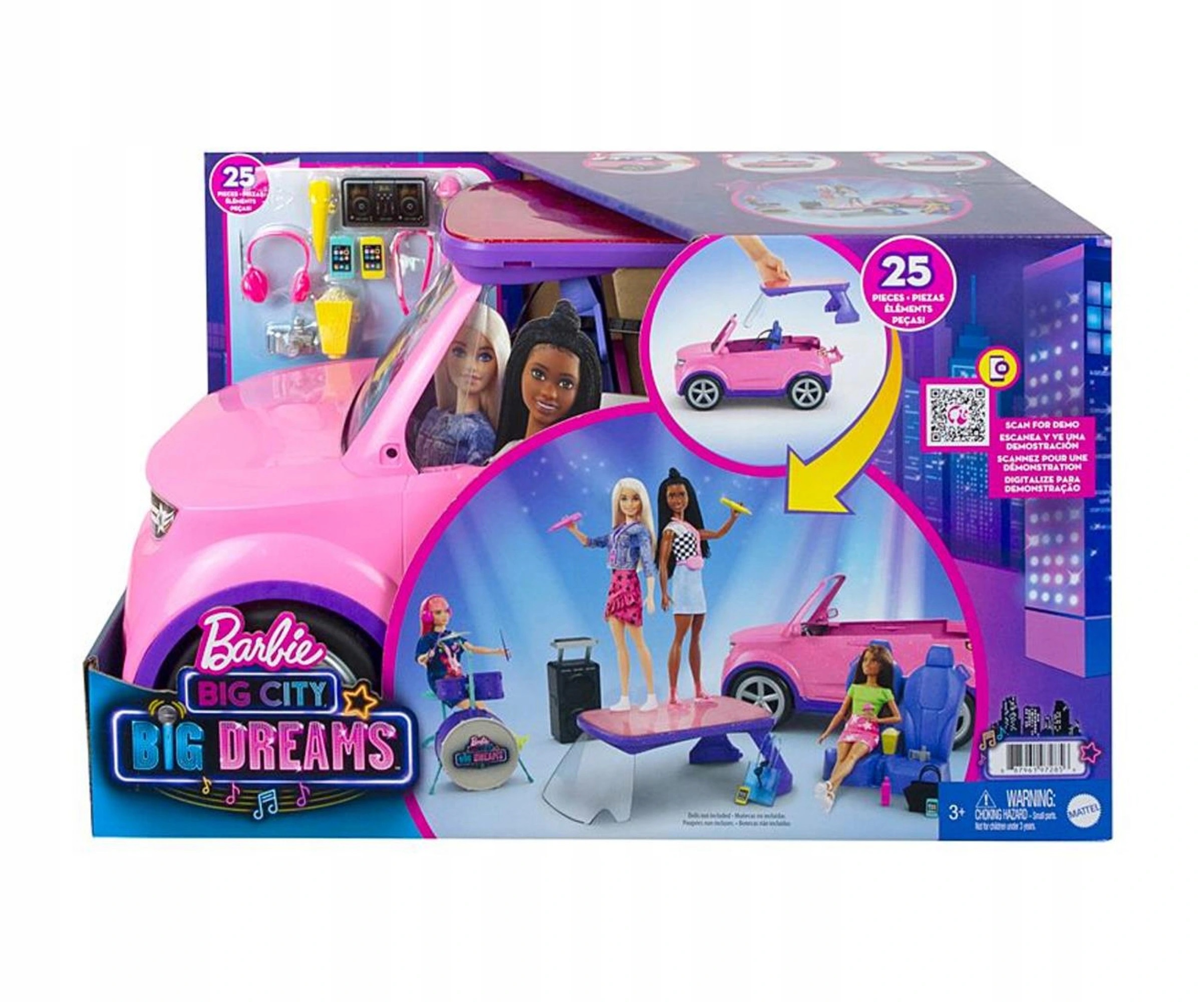 

Barbie Big City Samochód Koncertowa scena 2w1