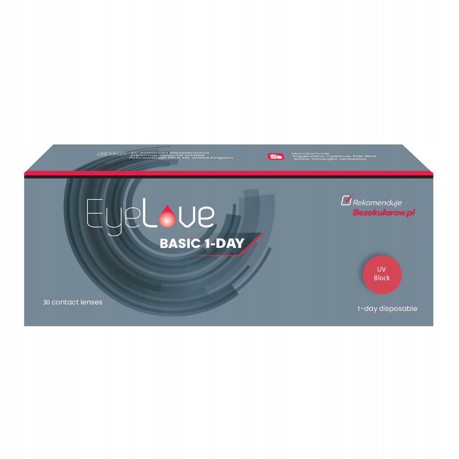 

EyeLove Basic 1-Day 30 sztuk moc -3,50 Bc 8,6