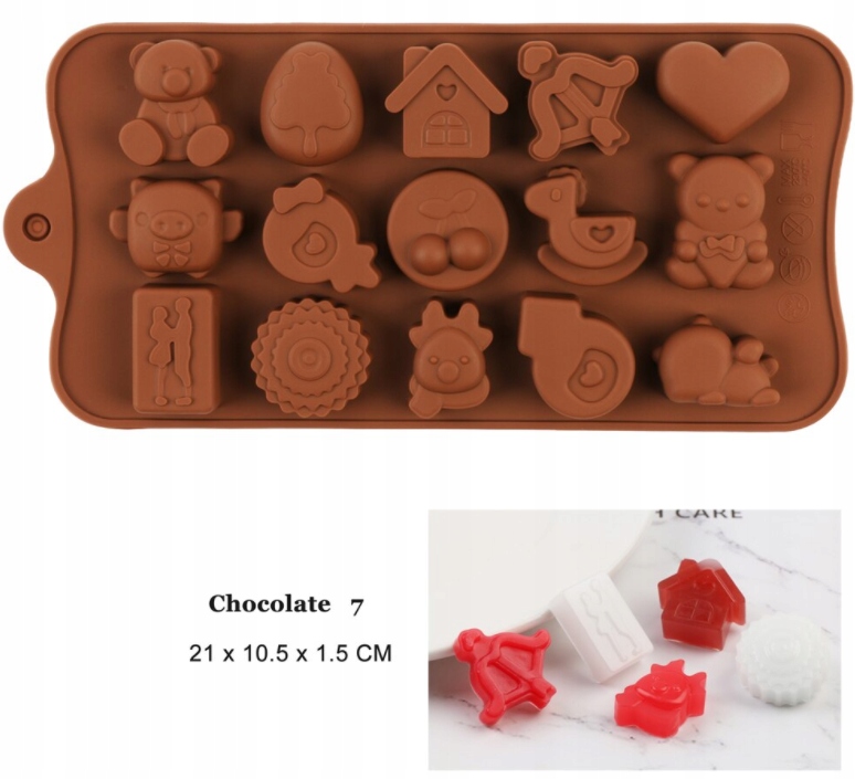 Forma silikonowa świąteczna Czekoladki galaretki Rossler święta