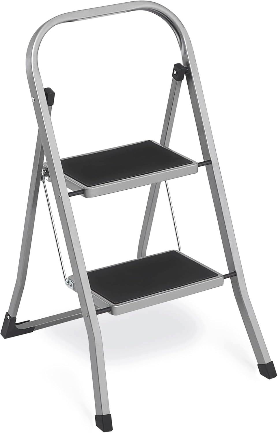 Skládací stupeň se 2 stupni, šedý