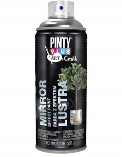 Farba w sprayu PintyPlus Mirror Effect 400 ml – efekt lustra