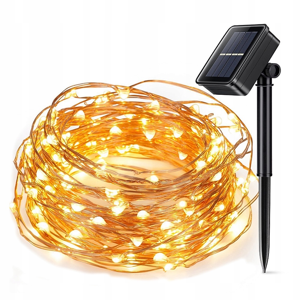 

Solarne micro ledy 200 lampek 22 m Białe Ciepłe.