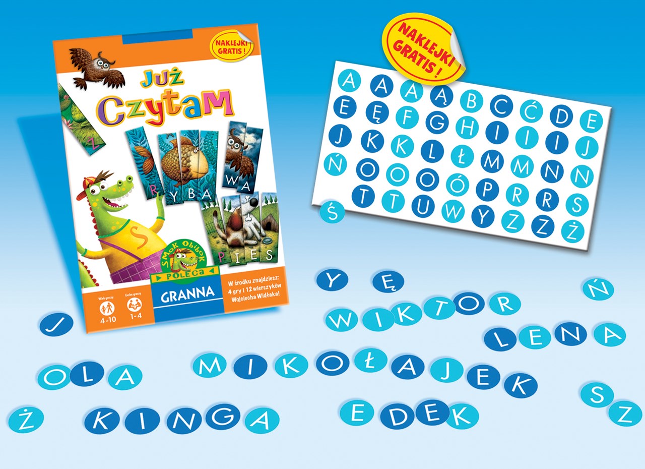 JUŻ CZYTAM gra dla dzieci do nauki czytania GRANNA EAN (GTIN) 5900221002560