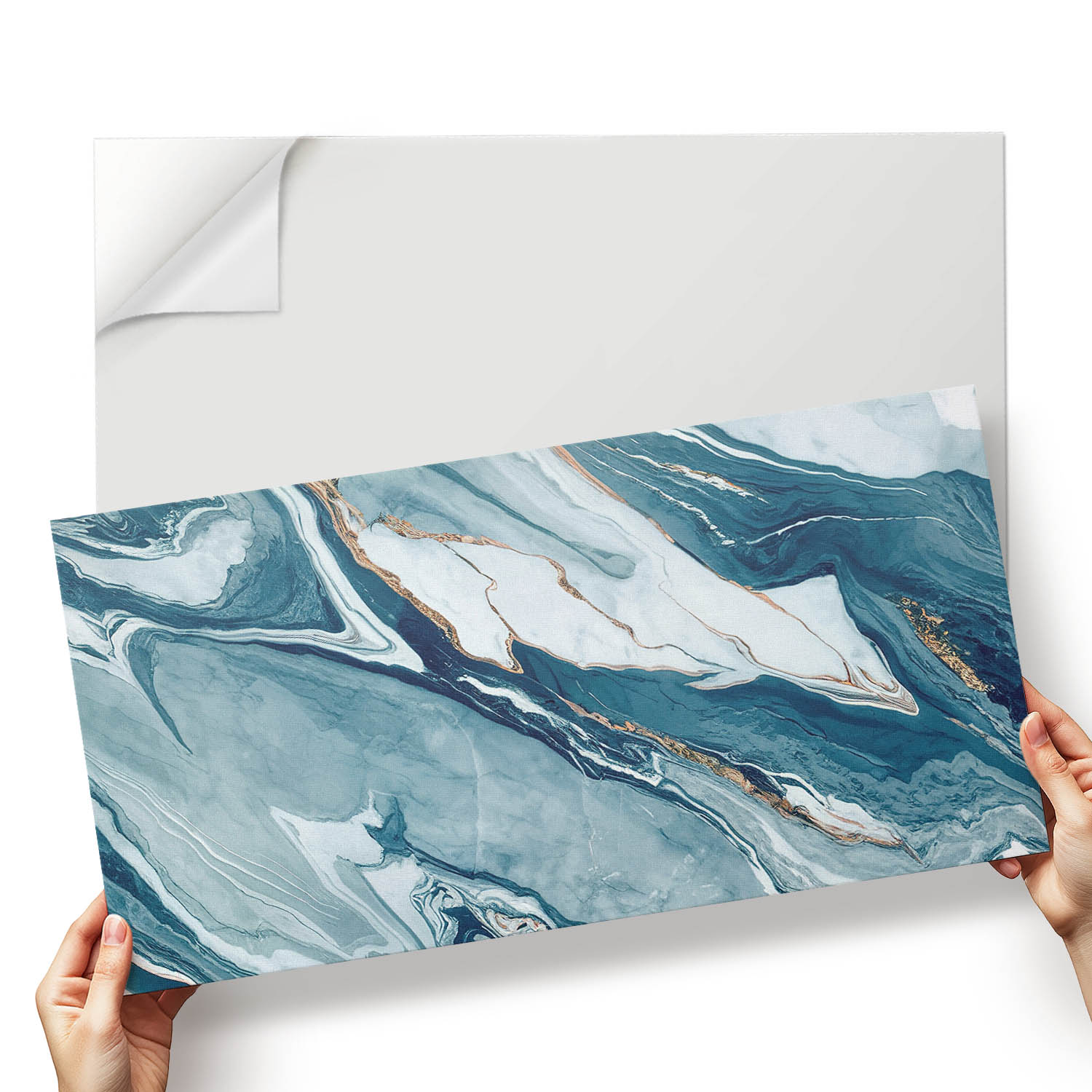 Sada dlaždic Vinyl Pvc Dynamické vlny v abstraktním stylu 6x60x30 cm