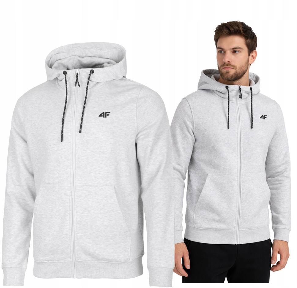 4F Męska Bluza Z Kapturem Bawełna Rozpinana rozm XL