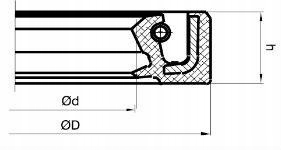 Pierścień uszczelniający Simmering 22X40X7 Marka inna