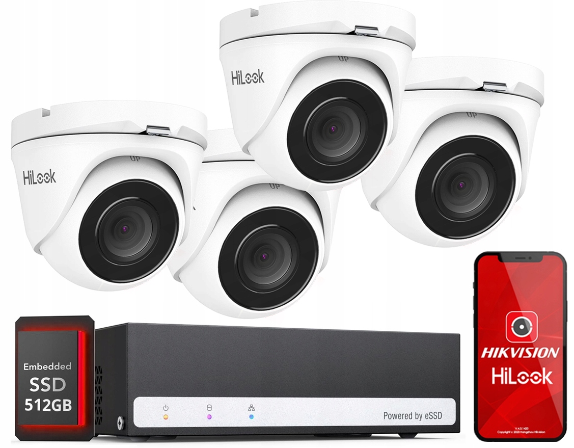 Sada kamer TurboHD 2MPx Hilook By Hikvision 512Gb Ssd rekordér