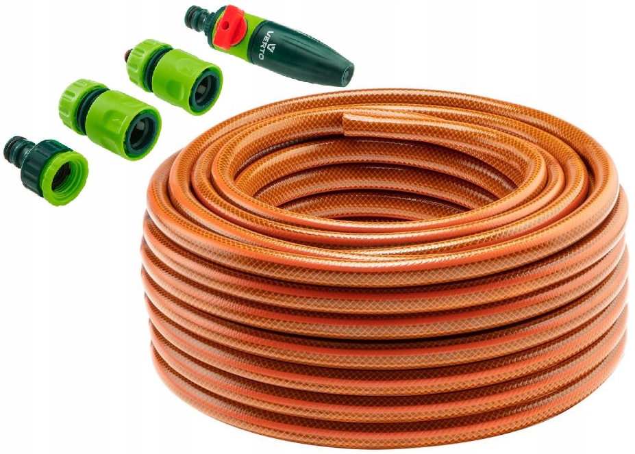 Neo Tools Set Zahradní hadice 1/2 30 m 4-vrstvová spojky jednoduchý zavlažovač