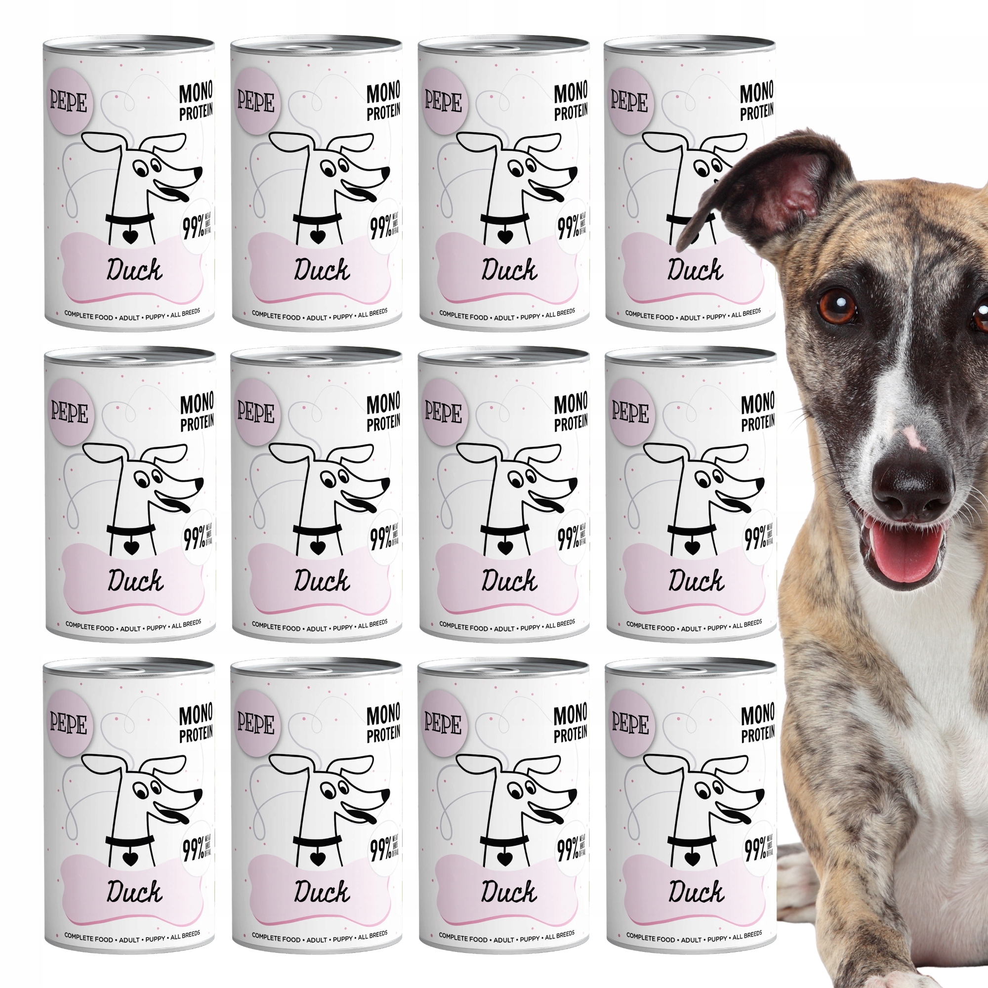 Paka Zwierzaka Pepe Duck Karma Mokra Kaczka 12x400g