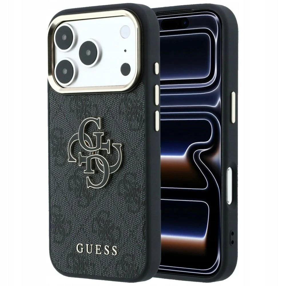 Pouzdro Guess 4G & Big Resin Logo pro Apple iPhone 18 Pro Max 17 Pro Max černé