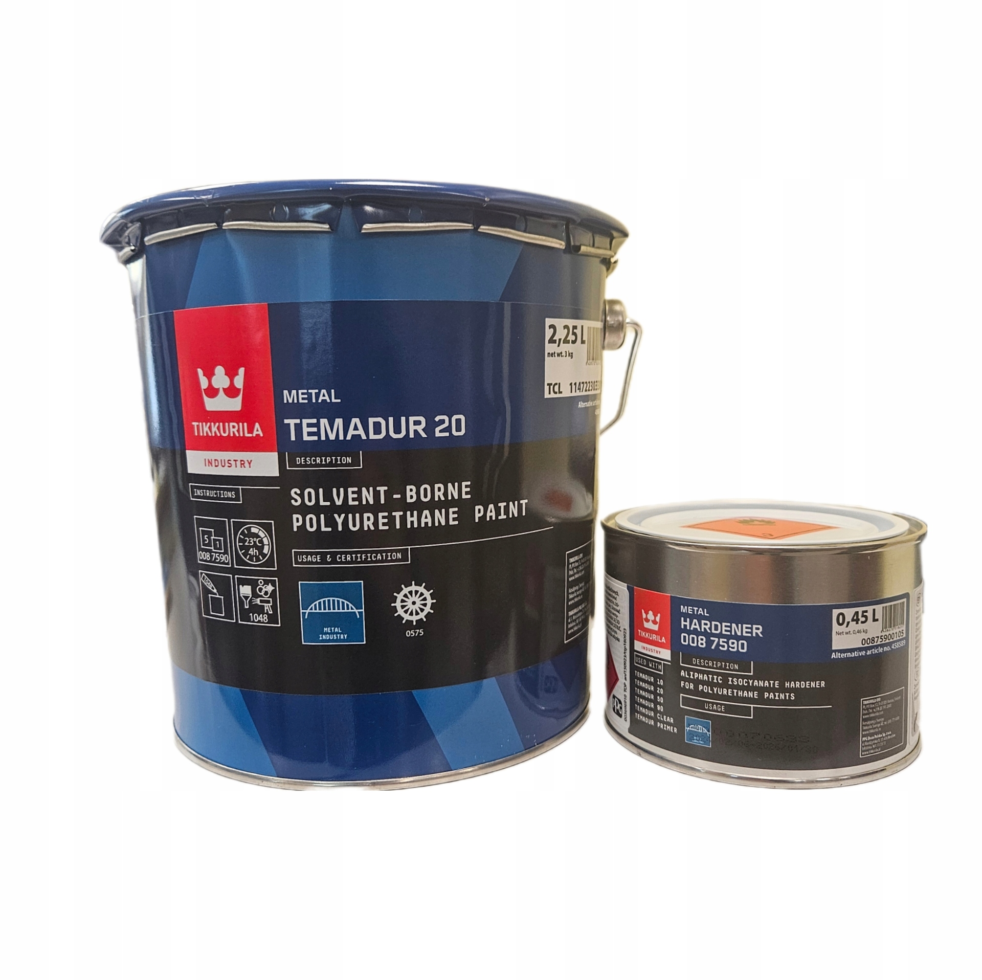 Tikkurila Temadur [20] 2,25L Hardener 0,45L [tcl] farba poliuretanowa