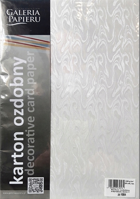 

Karton ozdobny Papirus 220g Biały 201004