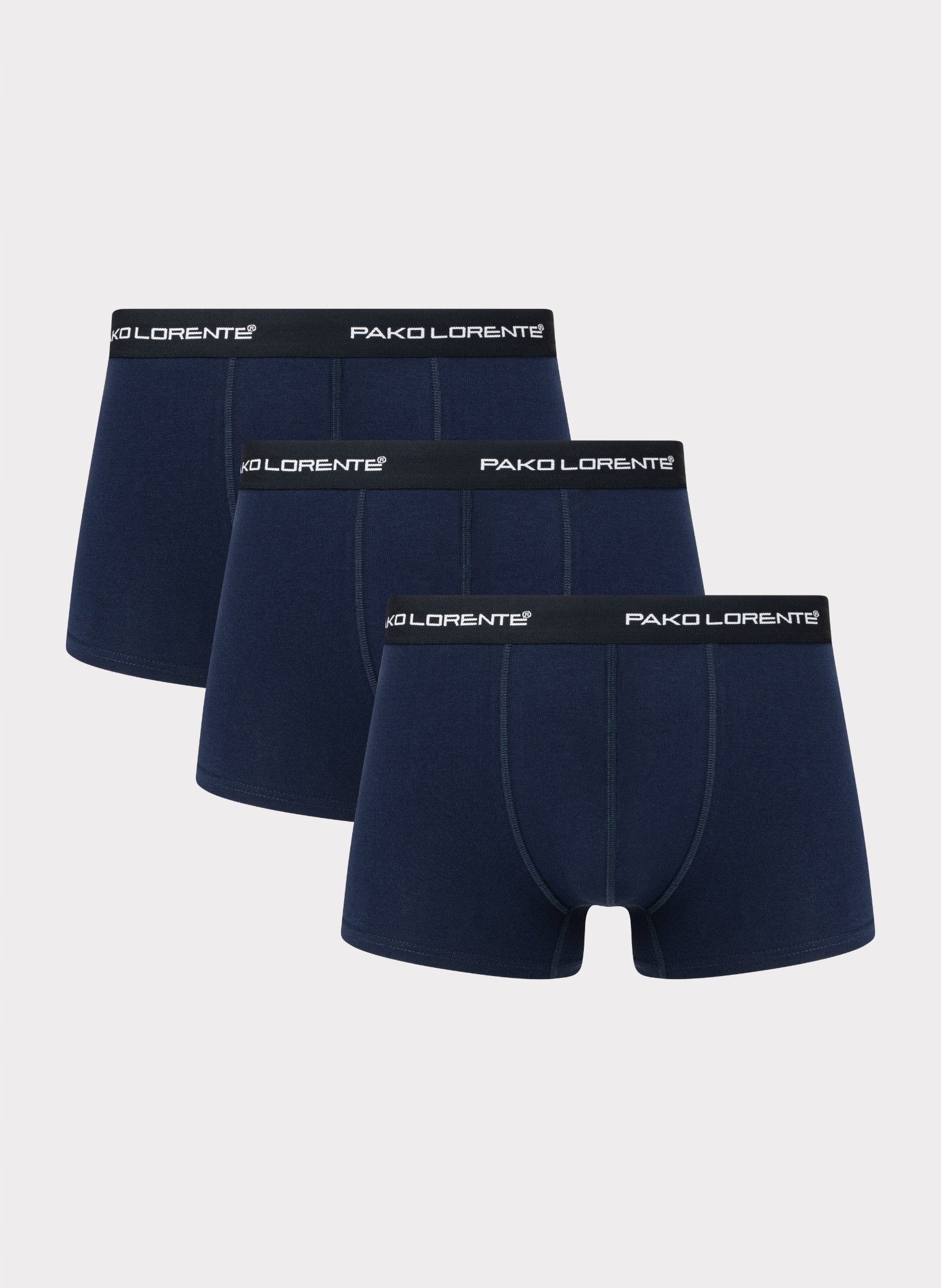Trojbalení modrých pánských boxerek Pako Lorente vel 3XL