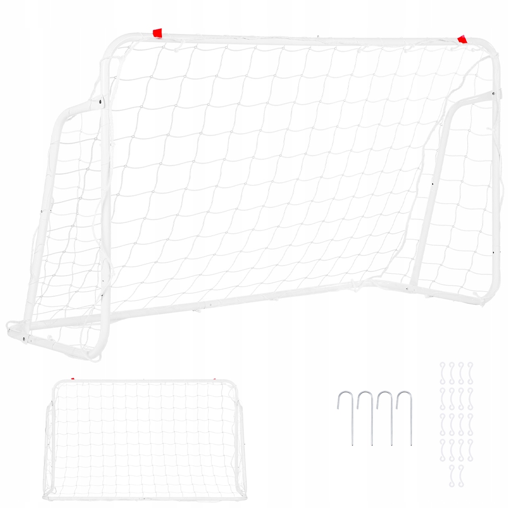 Dětská Kovová Fotbalová Branka S Síťkou 150x90x60 cm