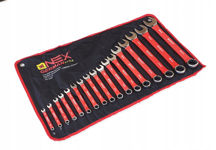 17el KLUCZE PŁASKO OCZKOWE 6-32mm KLUCZ PŁASKIE g Marka inna