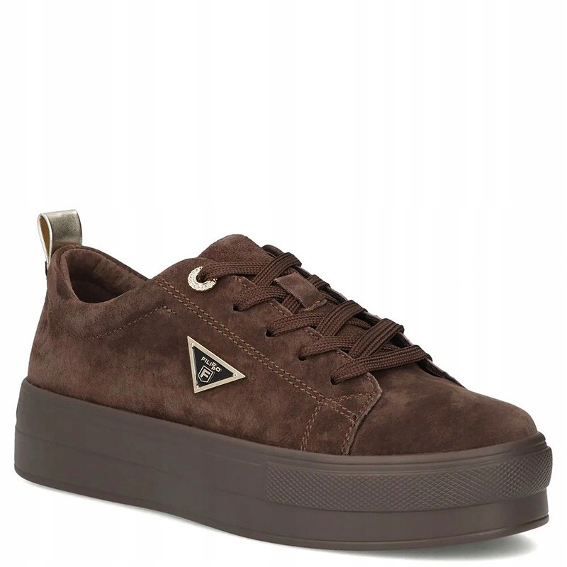 Filippo DP3533 Hnědé Kožené Tenisky 41