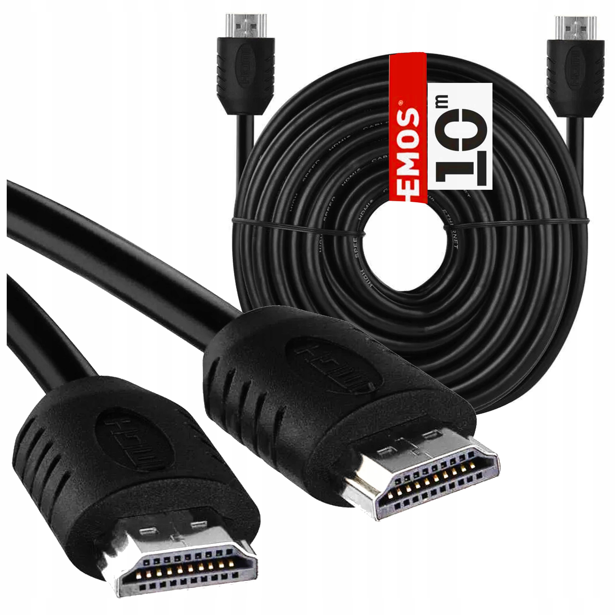 Kabel konektor Hdmi A Hdmi A kabel 2.0 4K Full Hd Uhd 3d 18Gbit/s Pvc 10M