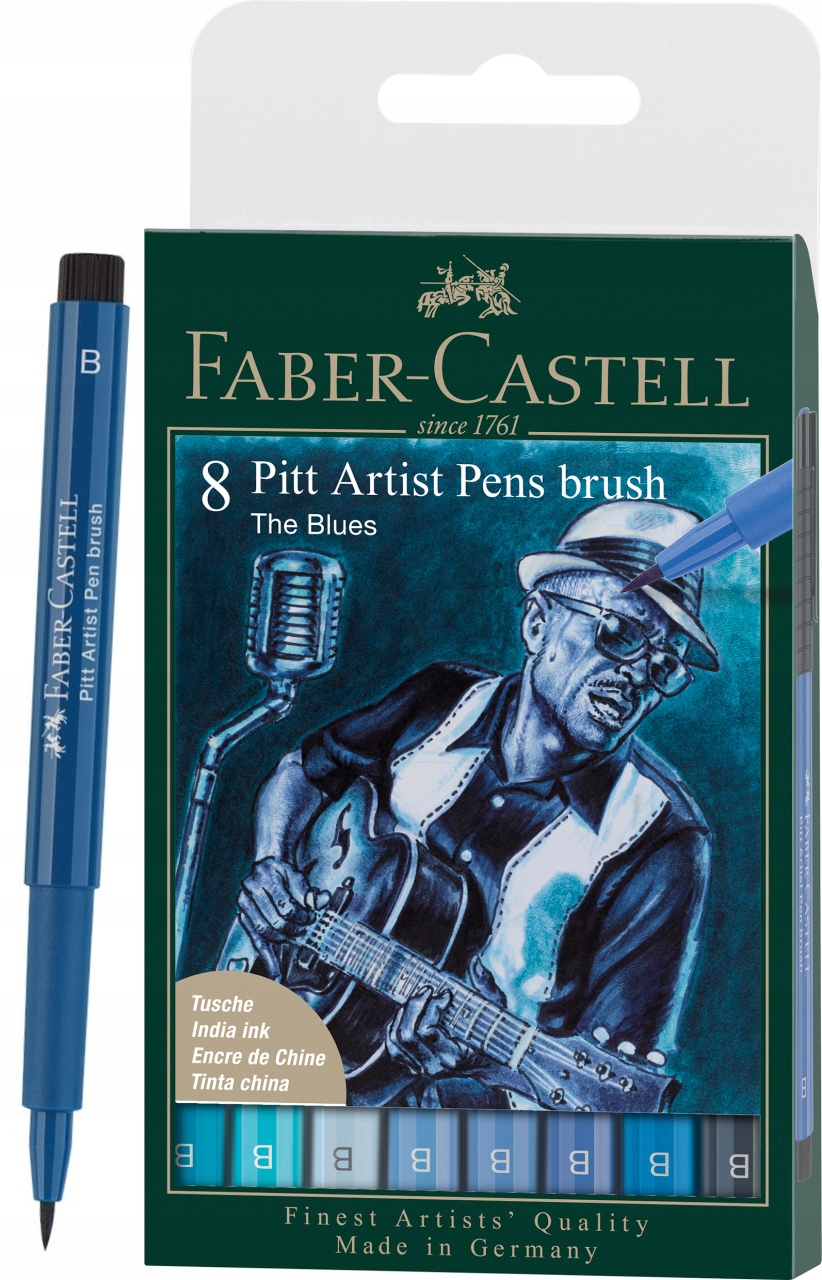 Štětcové tužky Brushe Faber-Castell The Blues