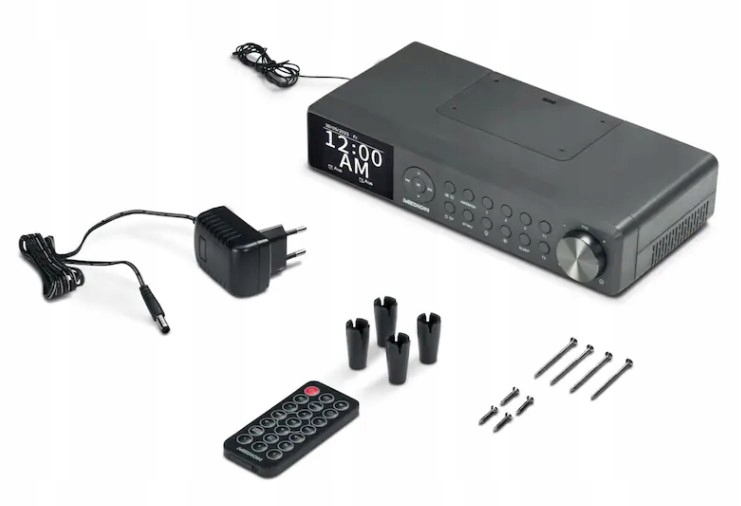 PODWIESZANE RADIO KUCHENNE PREMIUM DAB+/PLLFM Bluetooth LAMPA LED ALARM USB Ustawianie częstotliwości automatyczne