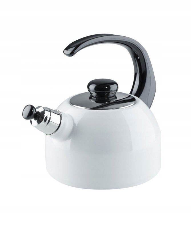 Kanvica Riess Čierna Rukoväť 2,0 l 18 cm Biela