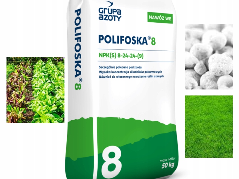 Polifoska 8 nawóz wieloskładnikowy 20 kg