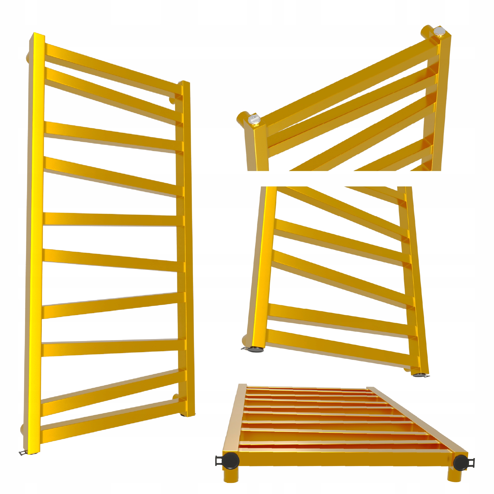 Dekorativní radiátor Zygzak 970x500 Zlatý