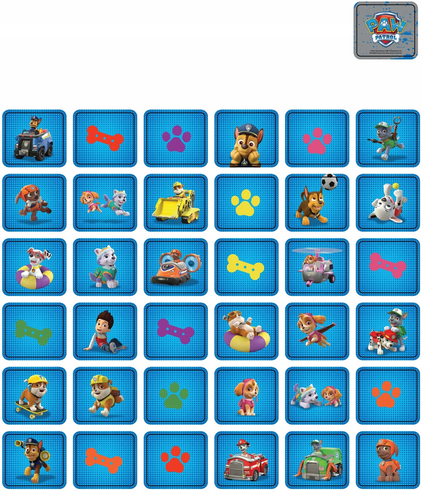 Gra logiczna SPIN MASTER Psi Patrol Memory 6066827 Minimalny wiek dziecka 0