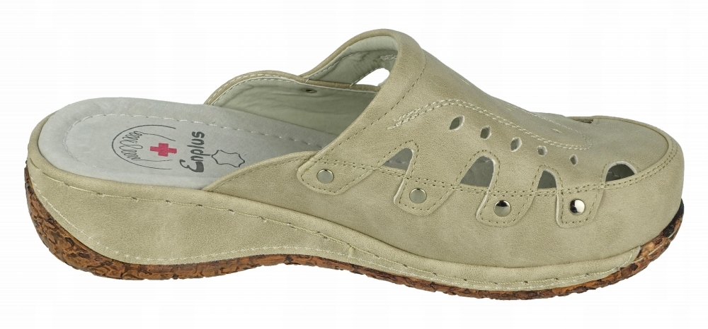 KLAPKI DAMSKIE LETNIE ZDROWOTNE 0042-6 Nosek okrągły