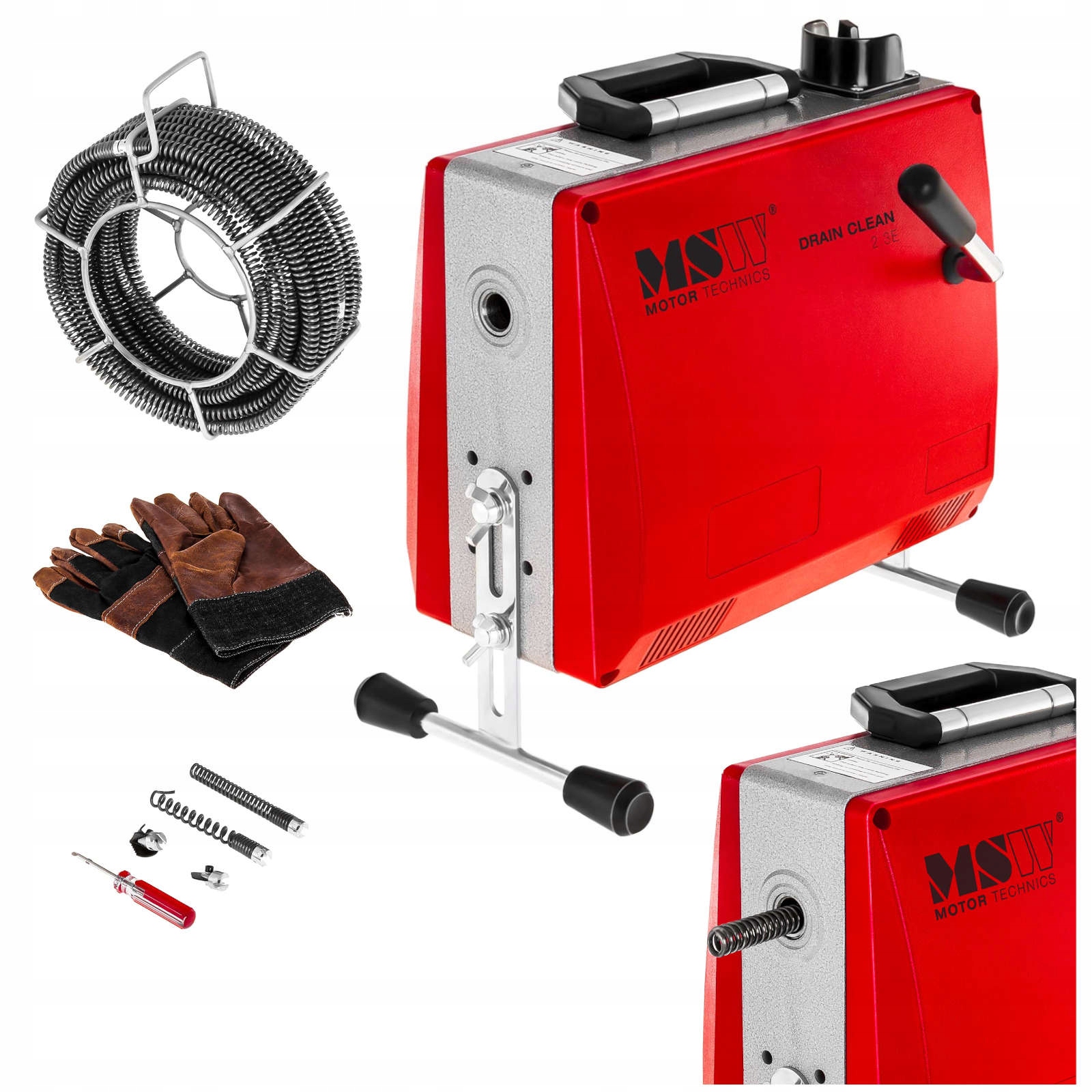 Przepychacz do rur elektryczny Msw-drain Clean 2.3E 390W 30-100mm
