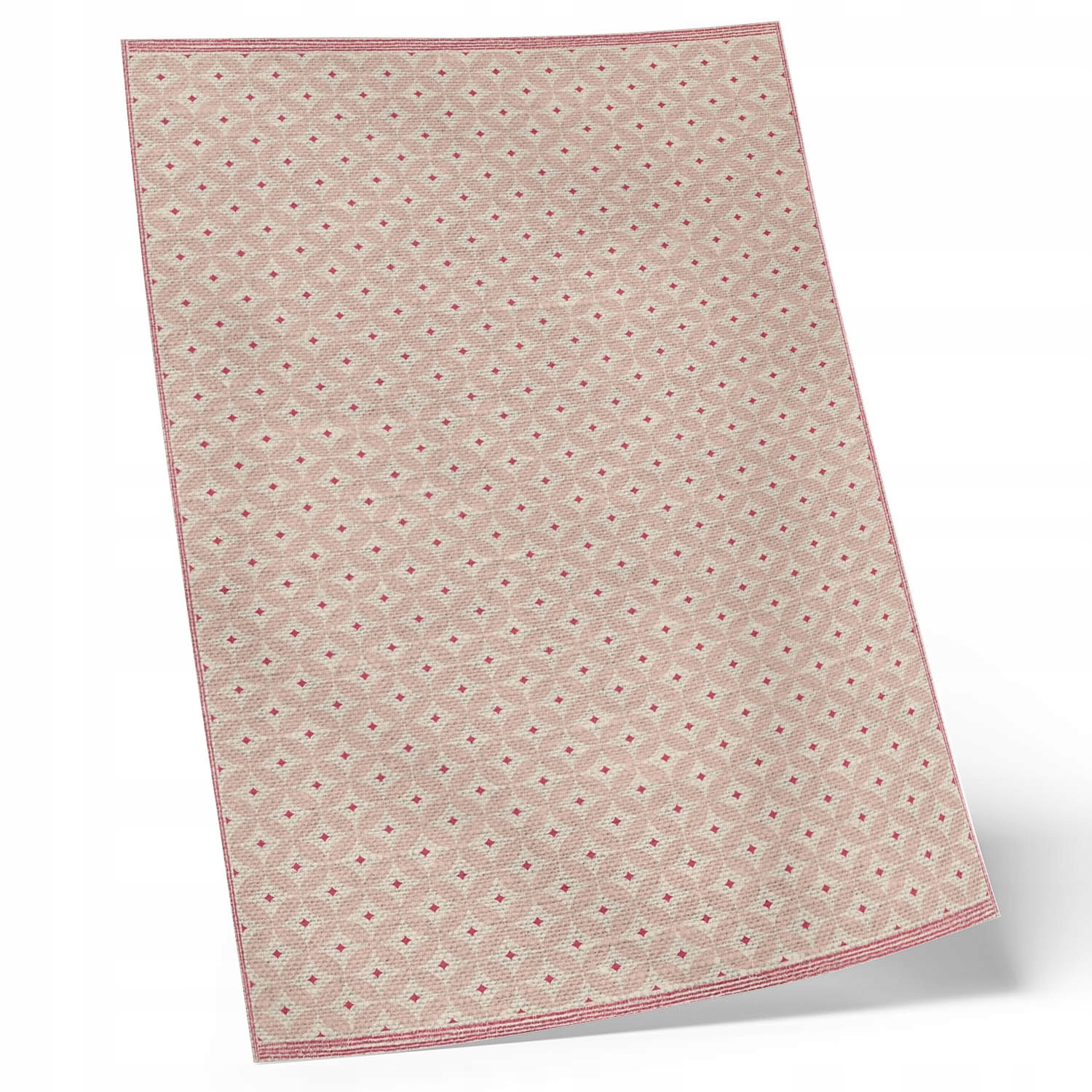 Balkónový Pvc koberec Terasový Vinyl Outdoor Ružový orientálny vzor 140x210