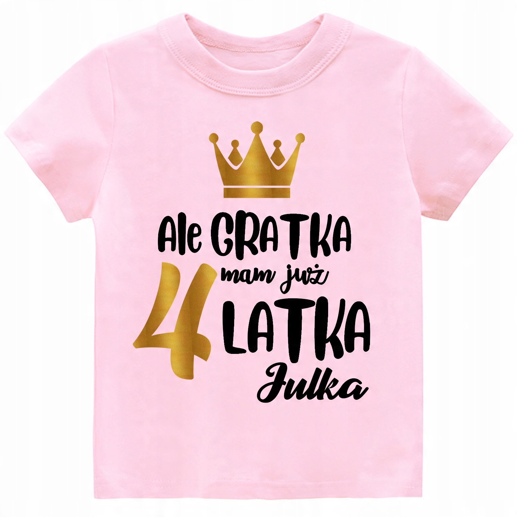 

Koszulka Urodziny 4 lata imię dziecka r. 104