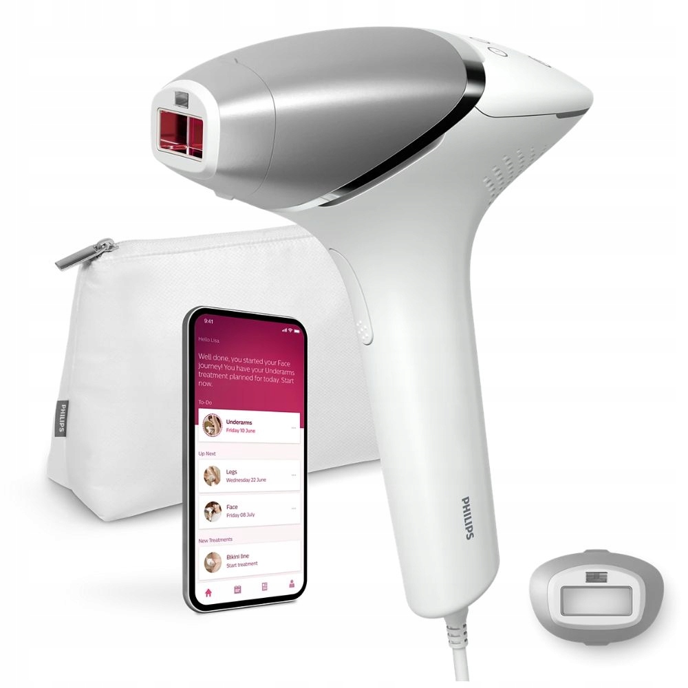 Ipl depilátor Philips Lumea séria 8000, nástavec na telo, puzdro BRI940/00