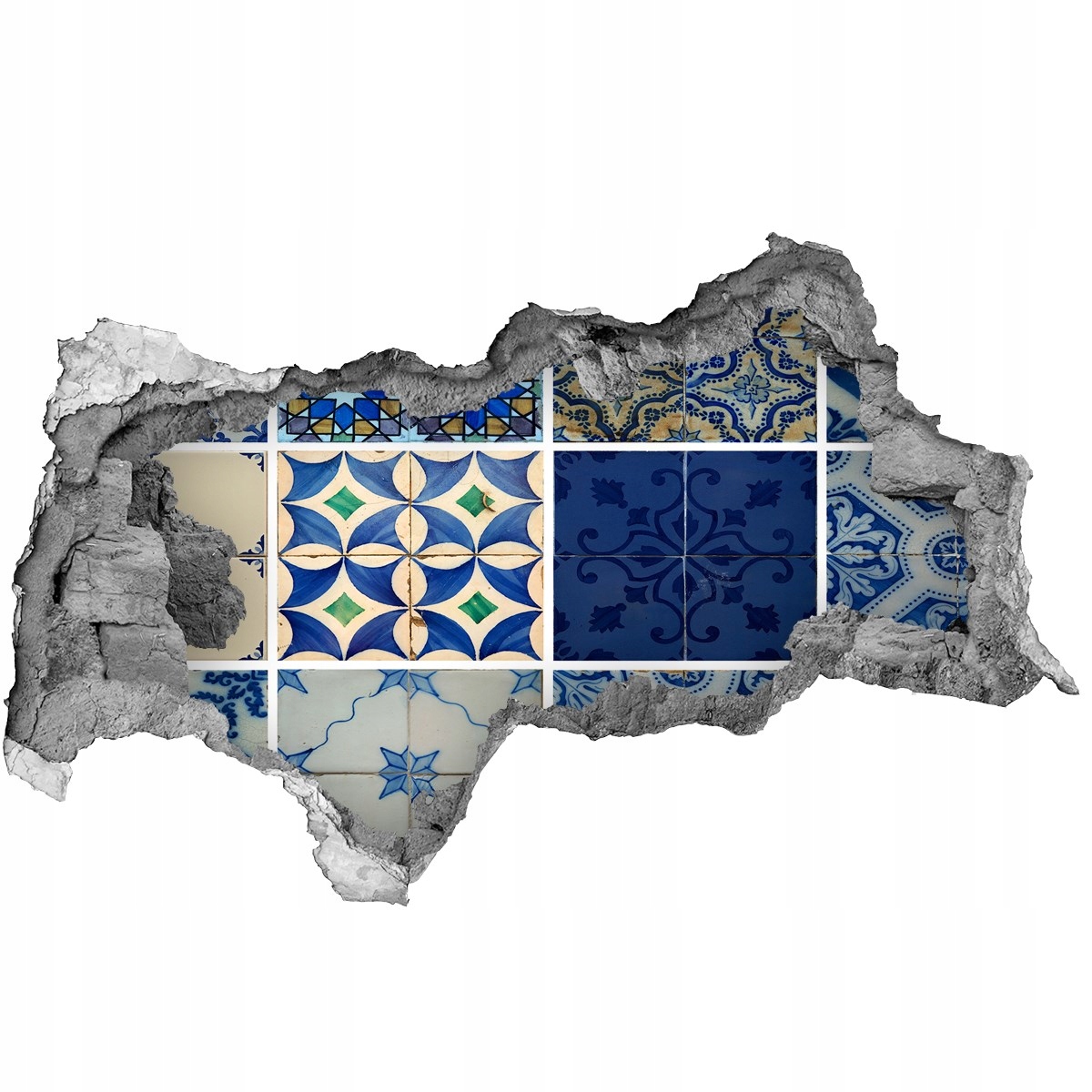 

Samoprzylepna dziura na ścianę Portugalskie kafle