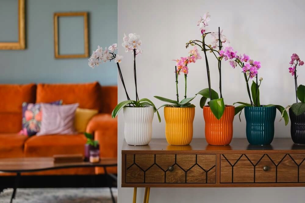 CERAMICZNA OSŁONKA DONICZKA 13 x 16 cm BIAŁA PASKI STORCZYK Kod producenta 05.307.13