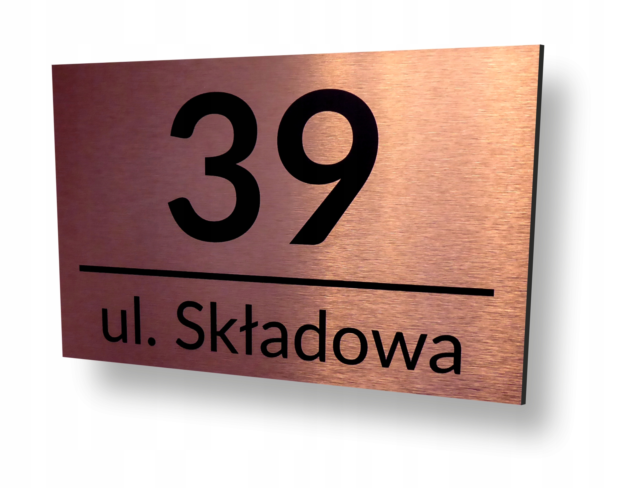 

Tabliczka Adresowa Aluminiowa Miedziana Numer domu