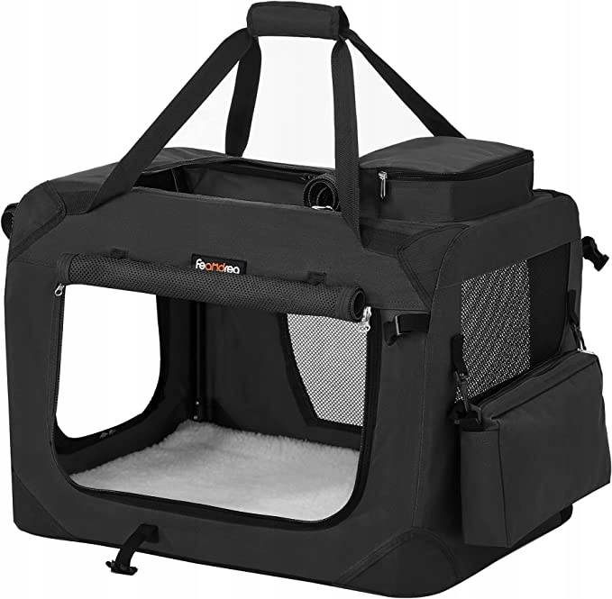 Levně Přepravka Feandrea 60 cm x 42 cm x 42 cm černá