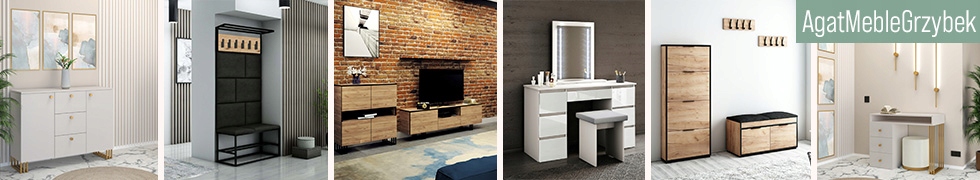 KONSOLA LOFT STOLIK WOLNOSTOJĄCY SYSTEM KLARA STELAŻ METAL DĄB CRAFT ZŁOTY EAN (GTIN) 5906079803410