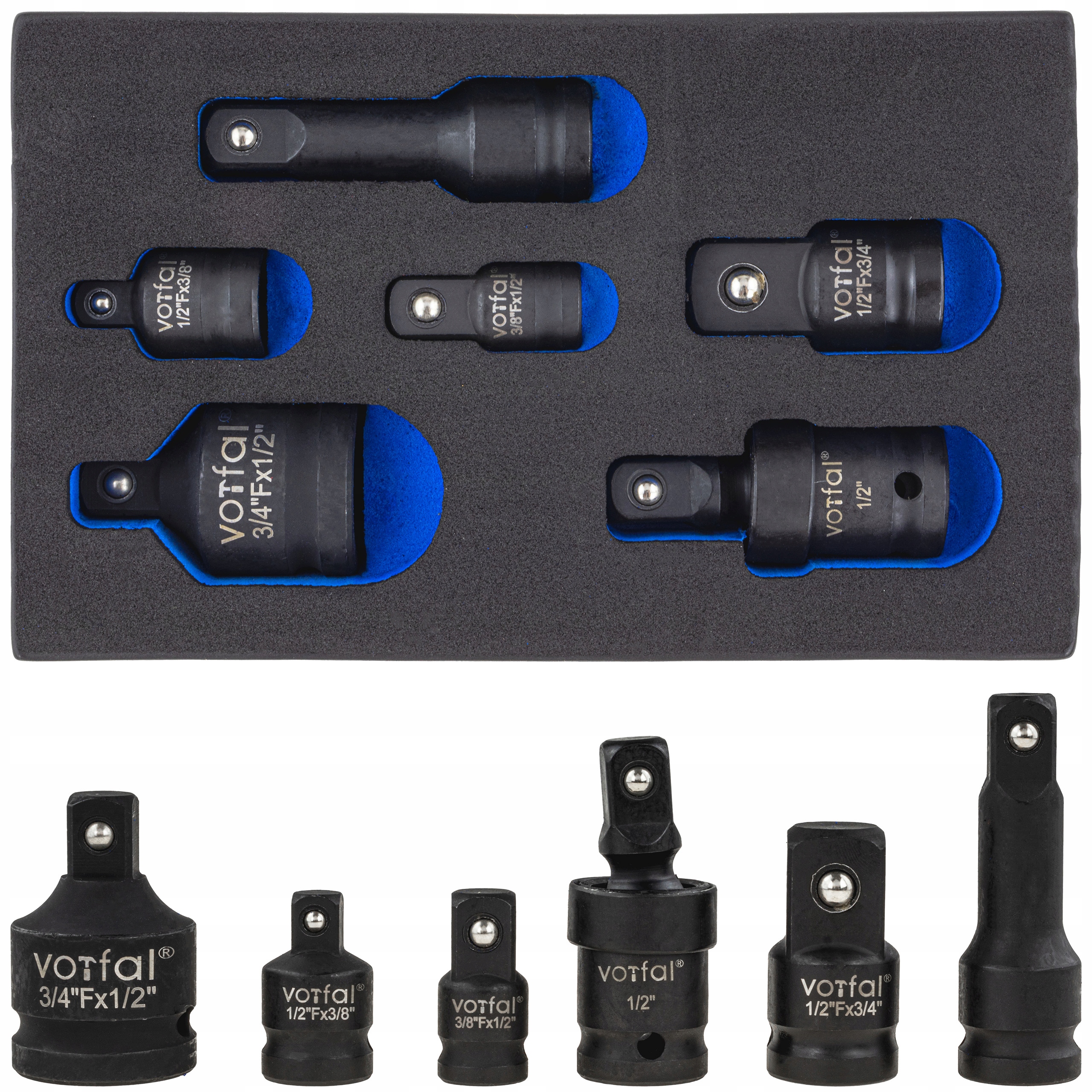 Redukcje Adaptery Redukcyjne Udarowe Nasadki 1/2 3/8 3/4 Cr-mo 6 El