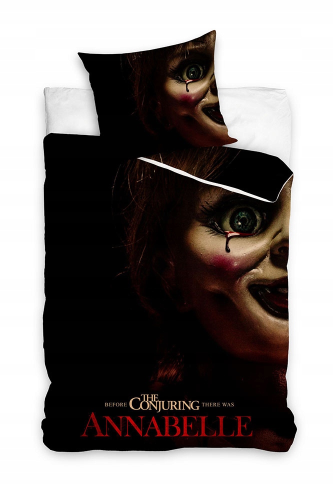 Čierne Posteľná Bielizeň Annabelle Posteľná Bielizeň Bábika Annabelle Posteľná Bielizeň Horror 160x200