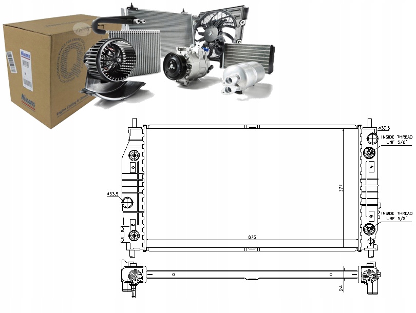 NISSENS CHŁODNICA SILNIKA NIS, 69016